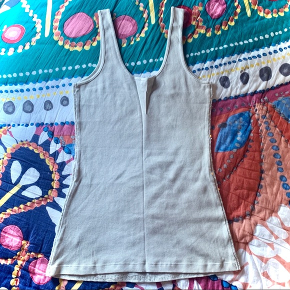 EXPRESS Gray Sequin Cami Tank Top - Picture 3 of 4